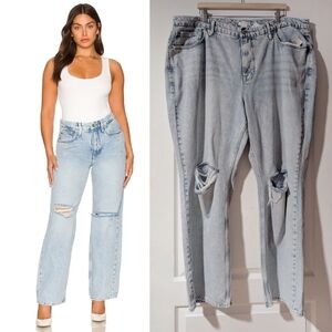Light Blue Distressed Women's Jeans